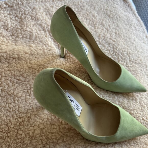 Jimmy Choo Women’s Love 85 Suede Pumps - Picture 3 of 5